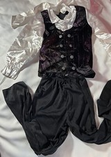 Deluxe Vampire Child  s Costume Size Large 8-10 Fancy Shirt And Pants