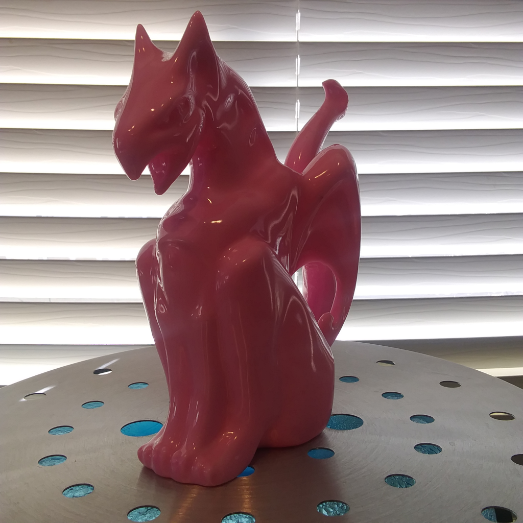 Pink Dragon Bong Bubbler