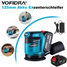 5Zoll 18V Akku Schleifmaschine Akku Exzenterschleifer Elektro Excenter Schleifer