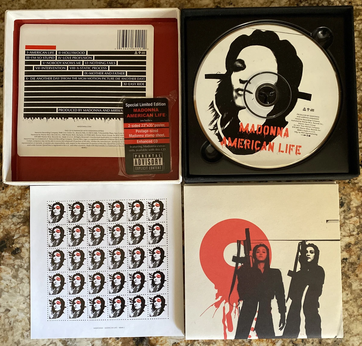 MADONNA - AMERICAN LIFE LIMITED EDITION USA CD ALBUM BOX SET