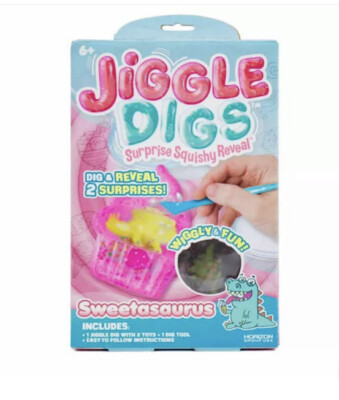 Jiggle Digs Suprise Squishy Reveal Sweetasaurus Kit Toy New NIB Kids Dig Kit
