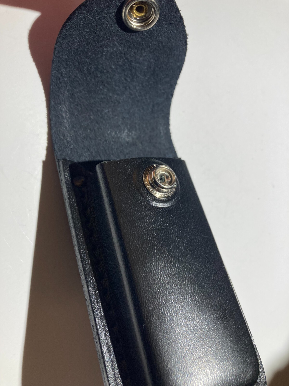 Buck 112 Black Leather Sheath for Ranger Elite Auto Automatic Knife eBay