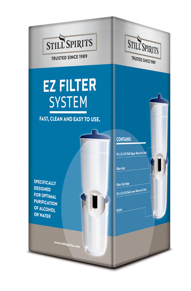 Still Spirits EZ Filter for distilled spirits or water.  Easy to use.