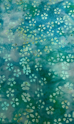 JAVA BATIK - AQUA 49-Y3532 KFT-- 1 1/4 YARDS