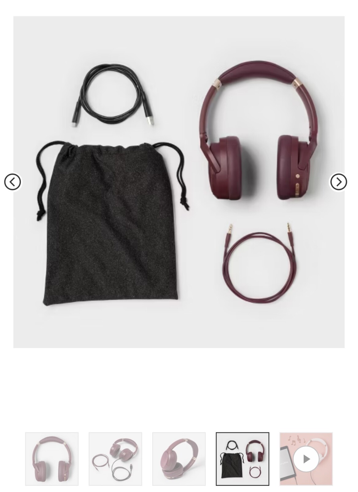 Active Noise Canceling Bluetooth Wireless Over Ear Headphones - heyday