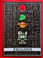 HRC Hard Rock Cafe Munich M&uuml;nchen Lederhosen Guitar Hat Oval Holo NEW