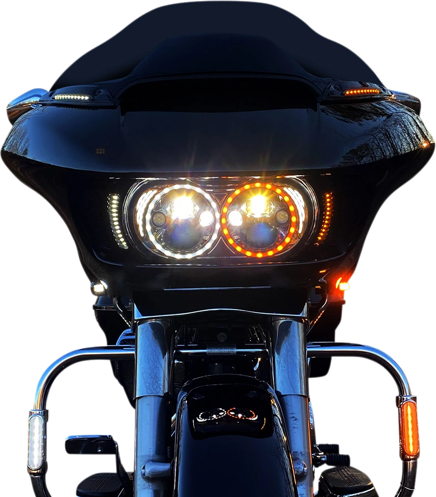 Road glide headlight vent. Ssxl. Кастомные фары. Custom dynamics. Custom dynamics turn signal.
