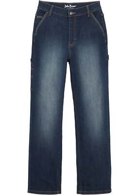 Jungen Worker Jeans Gr. 158 Dunkelblau Denim Jungenjeans Hose Pants Neu
