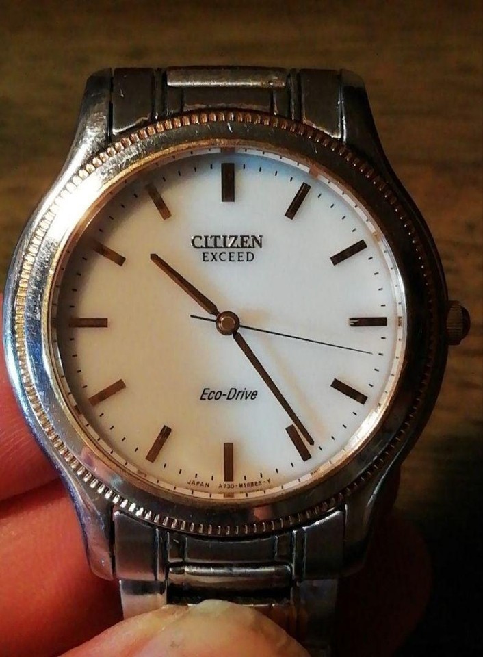 CITIZEN EXCEED Eco Drive Solar A730 Antimag Round Ladies Wristwatches