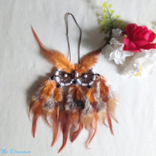 New Handmade Owl Feathers Dreamcatcher Wall H...