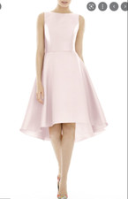 ALFRED SUNG D697 HIGH LOW BLUSH  F6 COCKTAIL DRESS sz 16