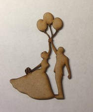 Wooden Bride and Groom Sign Plaque Wedding Decoration 3mm mdf laser cut Love