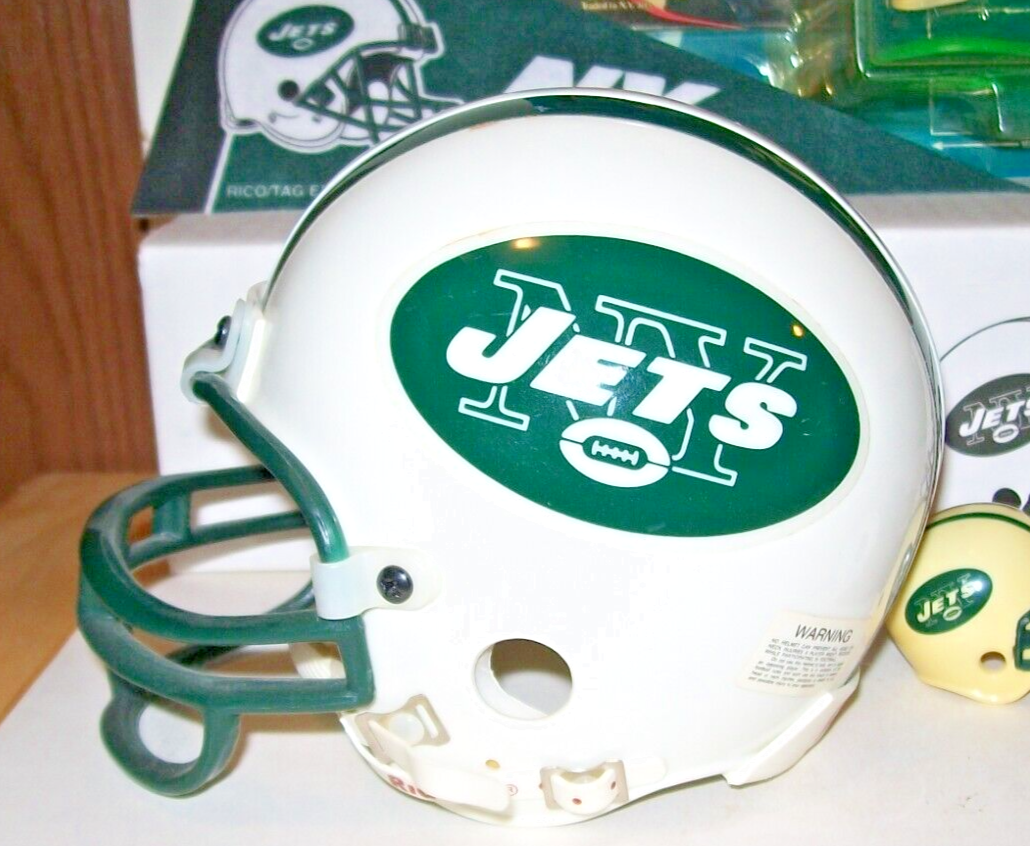 NFL NEW YORK JETS RIDDELL FOOTBALL MINI HELMET 3 5/8 LOT | eBay