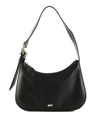 DKNY Deena TZ Shoulder Bag Schultertasche Handtasche Tasche Blk / Gold schwarz