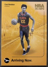 2019-20 Panini Hoops Basketball Cam Reddish Gold Arriving Now Parallel Card #10