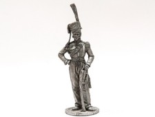 Tin 54mm Napoleonic Wars. Commander of the Life Guards Cossack Regiment 1:32