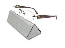 Marchon Eyeglasses Airlock 2 AL 800/103 110 53 [] 18  135 Rimless Frames Cocoa