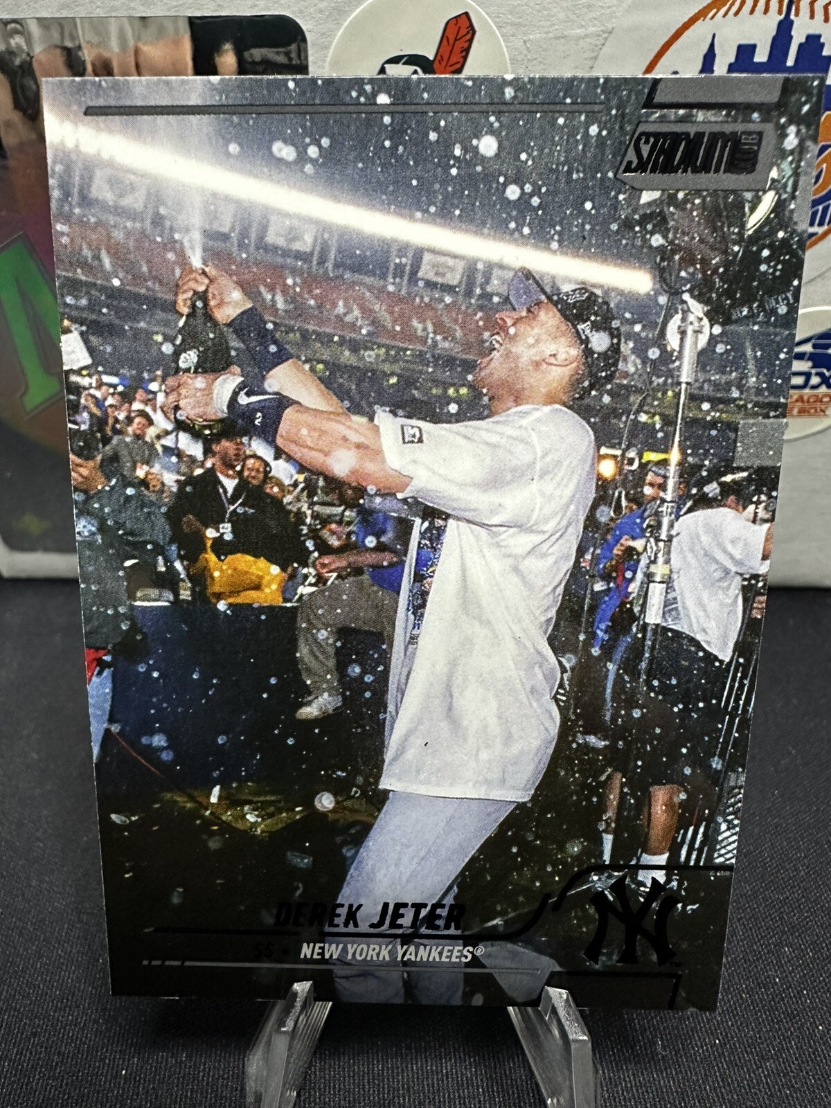 💥2022 Topps Stadium Club Derek Jeter Black Foil Parallel #35 New York Yankees