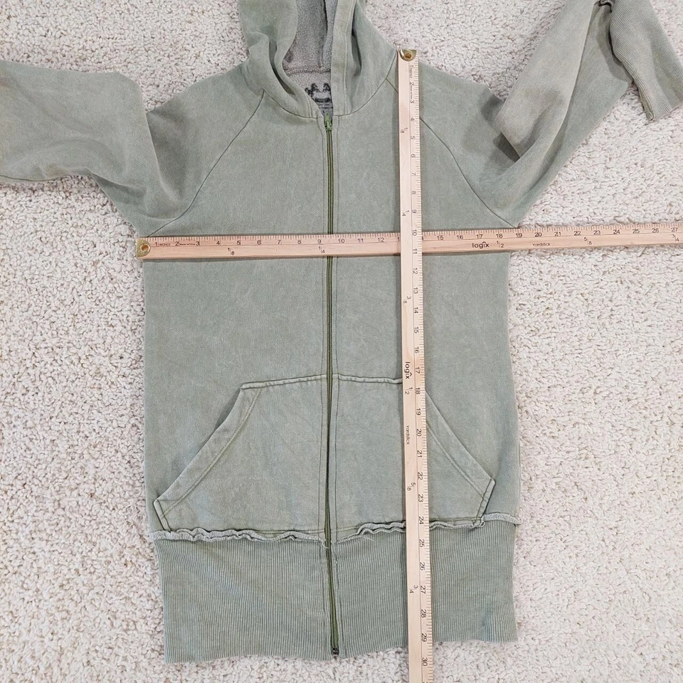 Christian Cyber Y2K 垃圾十字架全拉链耶稣连帽衫自由 2 Be。 女式 L 码 — 第 4/4 张图片