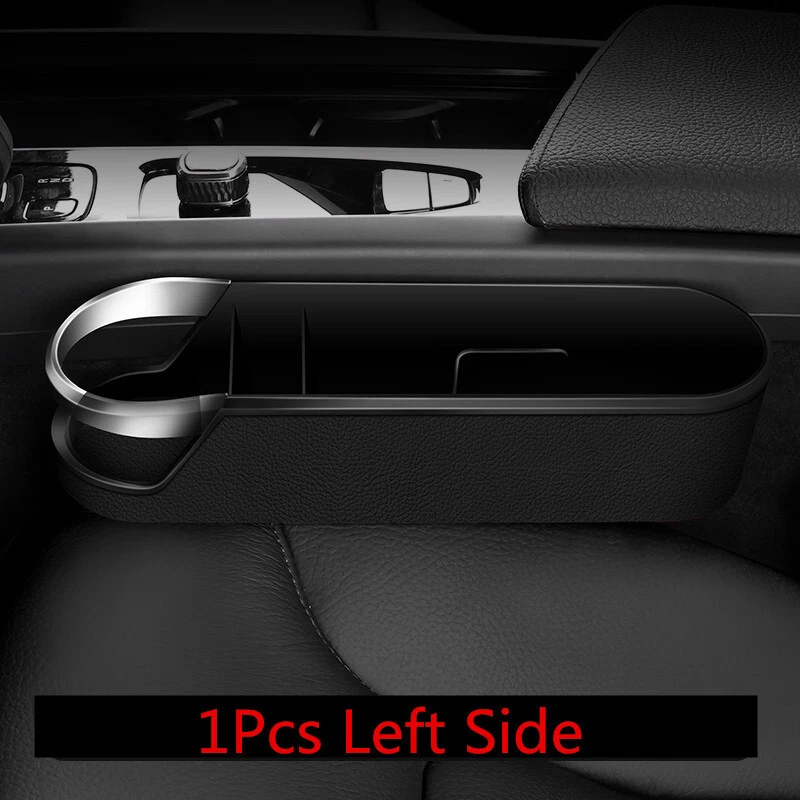 Car Accessories Seat Gap Filler Phone Cup Holder Storage Box Organizer Leakproof - Image 4 of 4