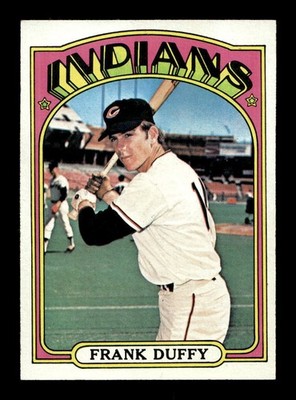 1972 Topps #607 Frank Duffy Indians EX-MT+ *1e