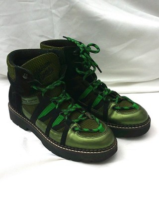 Scotch & Soda Damen Hiking Boots ''Olivine'', Metallic Grün / Schwarz, Gr. 40