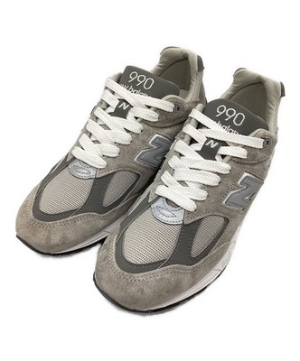 NEW BALANCE (New Balance) Low-top sneakers 990v2 Gray x White Size: SIZE 27cm