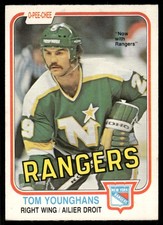 1981-82 O-Pee-Chee Tom Younghans #173 New York Rangers