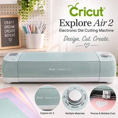 Cricut Explore Air 2 Electronic Die Cutting Machine Mint Green NEW