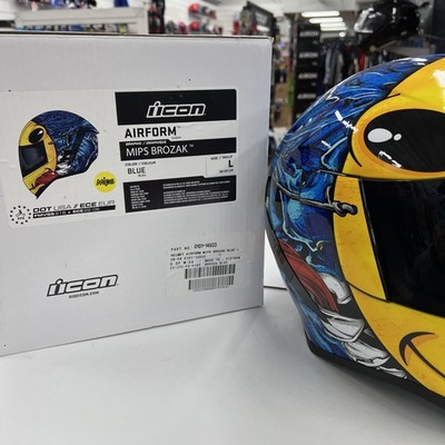 ICON Airform MIPS Brozak Helmet NEW Lg Honda Kawasaki Yamaha Harley GSXR