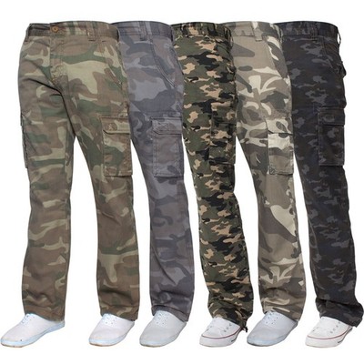 Kruze Herren Cargo Kampfhose Army Camouflage Camo Militärhose alle Taillen