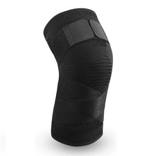 1 Pz Ginocchiere a Compressione Con Fasciatura Sport Running Basket Fitness Pall