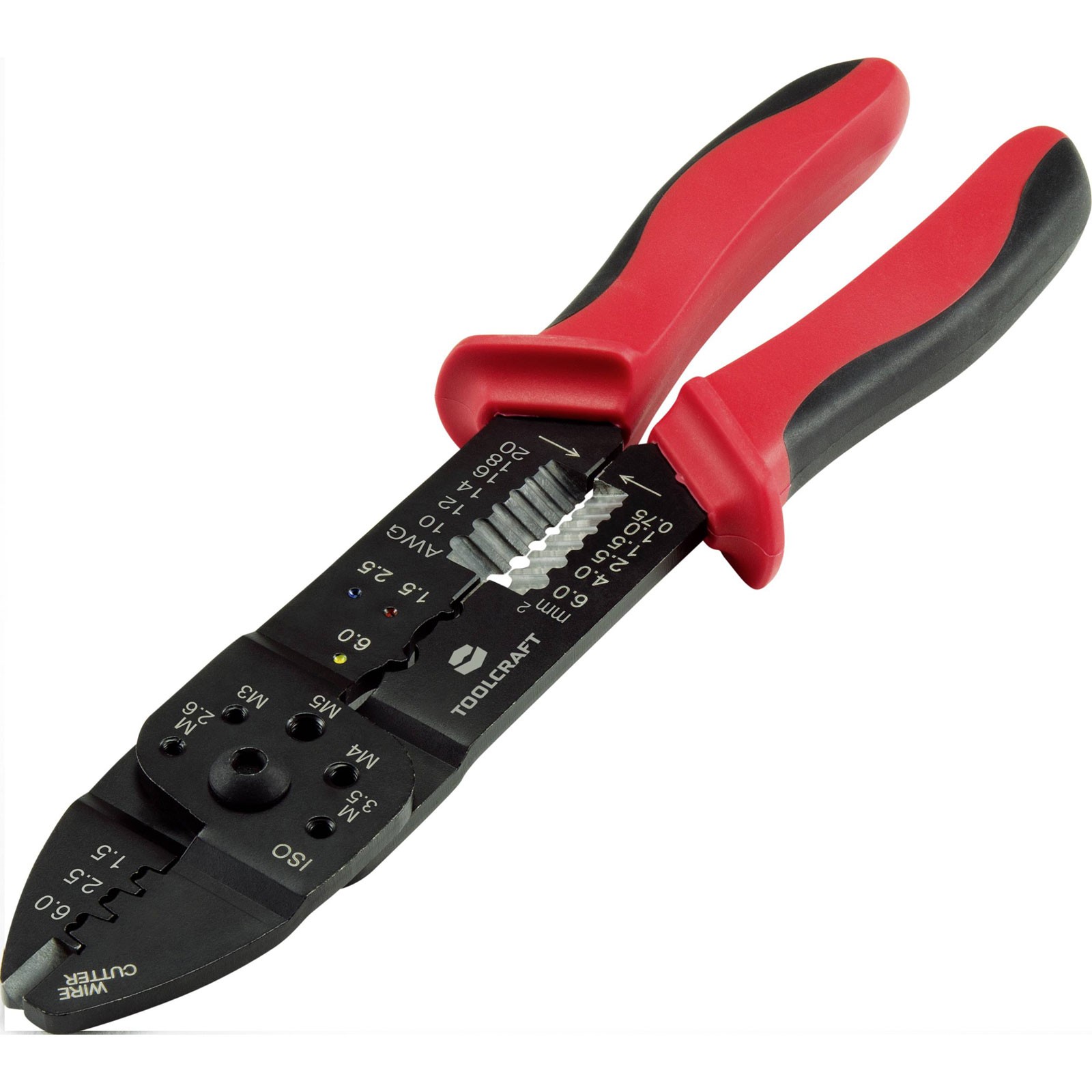 Toolcraft Crimper/Stripper Cuts Strips Crimps 1.5-6mm²