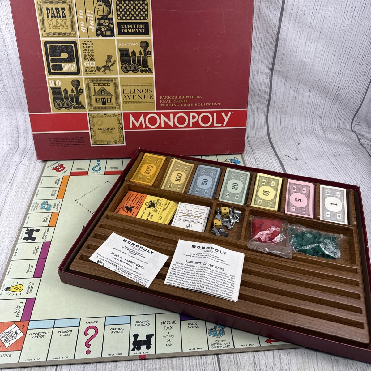 Monopoly Board 1964 Vintage Manufacture Board & Traditional Games
