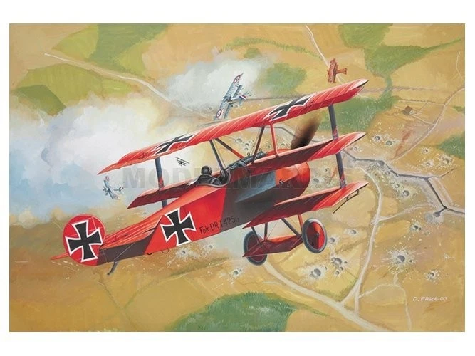 REVELL 64116 1/72 Model Set Fokker Dr. 1 Triplane - Immagine 2 di 3