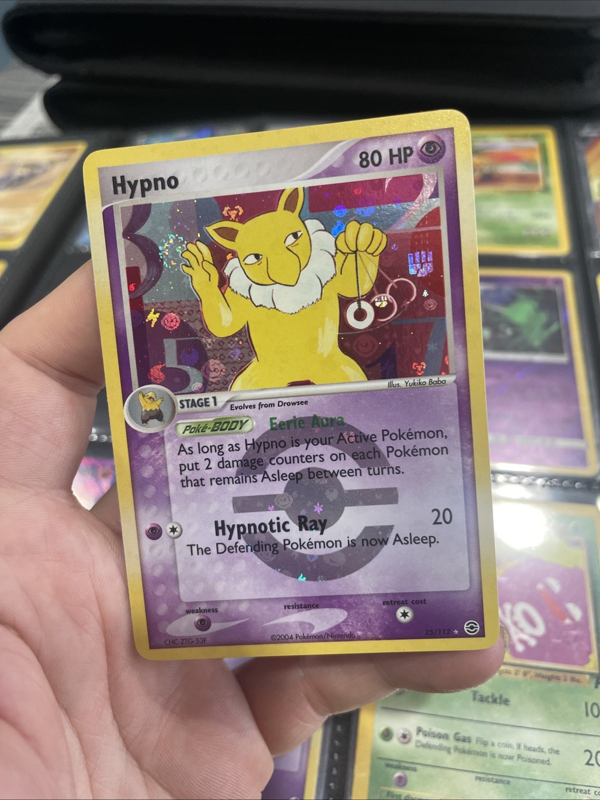 Hypno 25/112 – FireRed & LeafGreen – Reverse Holo – Near Mint - Pokemon