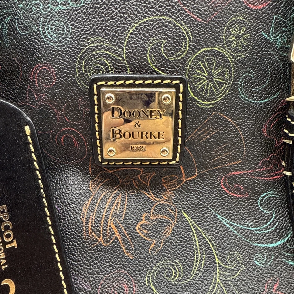 Disney Dooney & Bourke Food & Wine Festival Mickey Letter Carrier Crossbody - Image 3 of 4