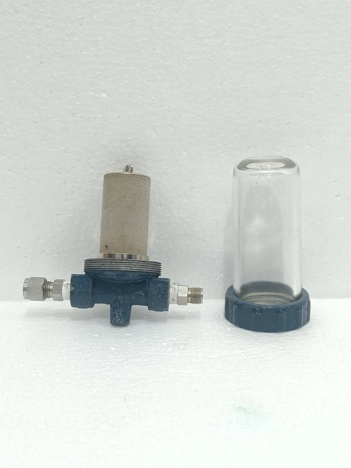 MICRO FILTER INLINE AIR LINE FILTER GLASS BOWL PNEUMATIC COMPRESSED AIR FILTER - Image 2 of 4