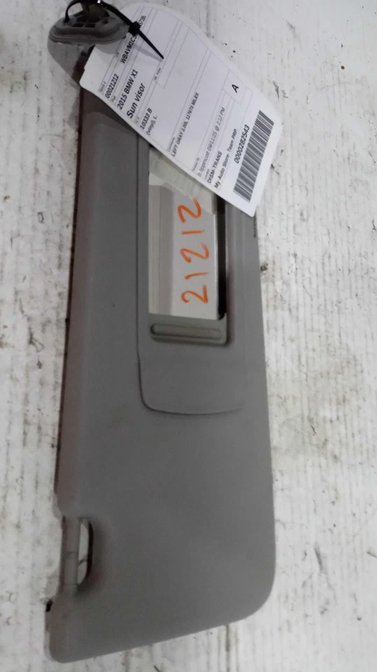 Used Left Sun Visor fits: 2015 Bmw X1 Sdn Xi AWD vinyl Left Grade A Foto 2 de 4