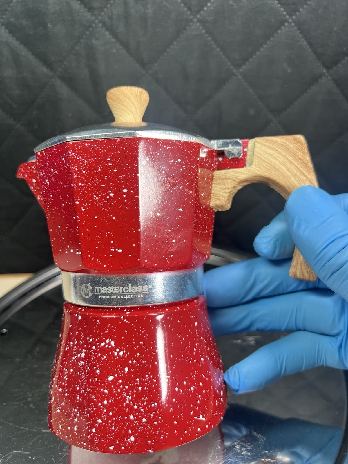 Red Moka Pot Preserves Flavors Coffee Moka Pot For Home (5R)