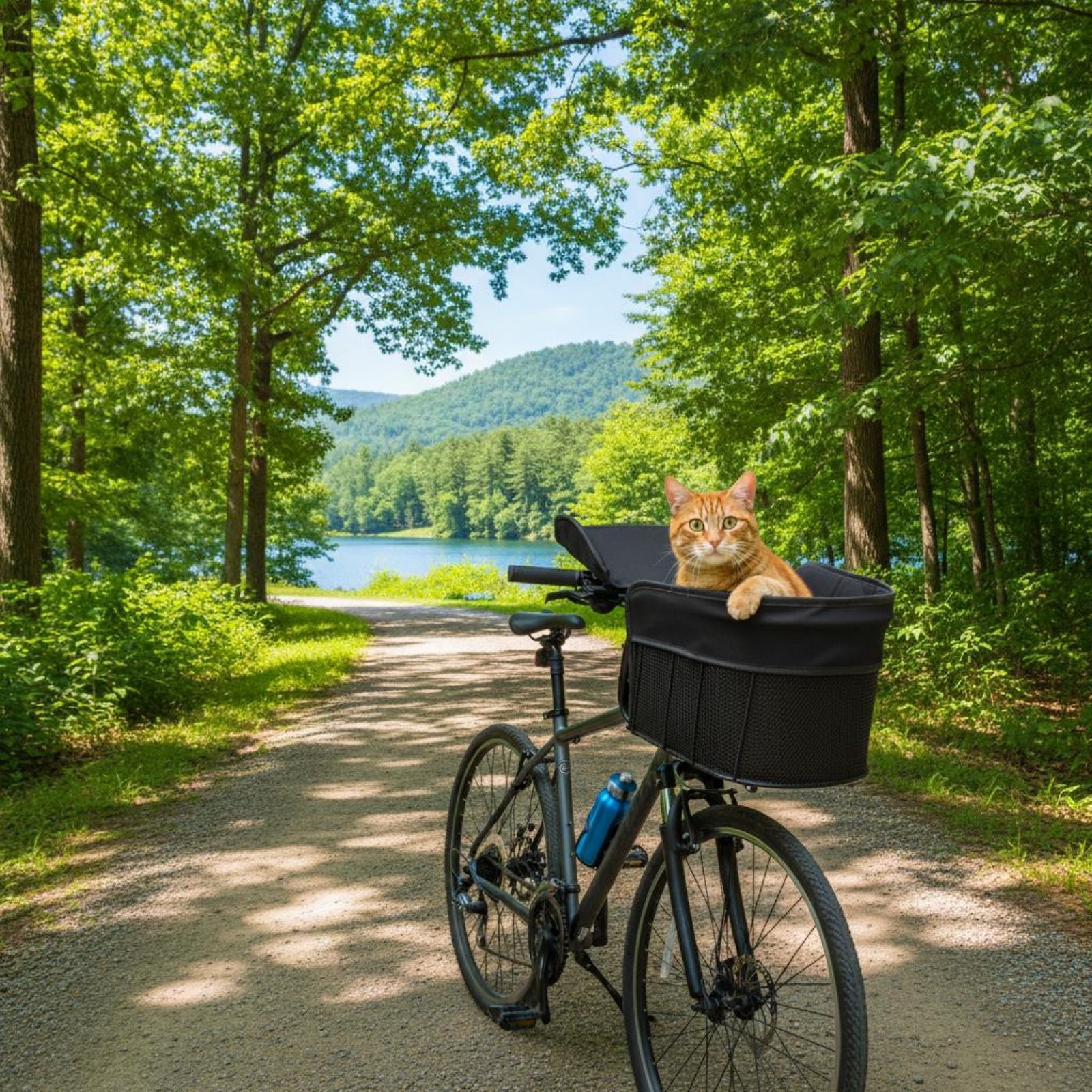 Cestino Anteriore Bici Cane Multiuso Accessorio Ciclismo Sicuro per Shopping foto 6