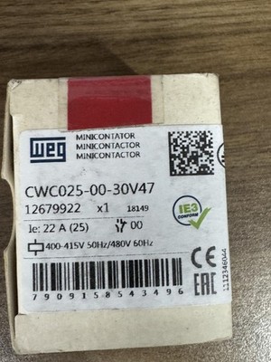 WEG CWC025-00-30V47 Miniature IEC Contactor