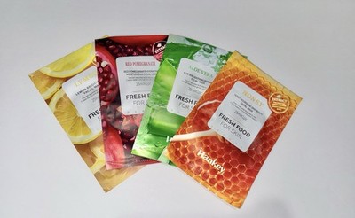Organic Facial Mask Pack of 4 Skin Care