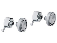 New 1967 Mustang Radio Knobs Gt Cougar Comet Xr7 Cyclone Caliente Mercury Ford