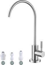 Drinking Water Faucet Lead Free RO Sink Tap Brushed Nickel SUS304 Kitchen Bar
