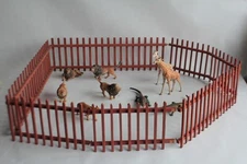 Giraffe Lion Crocodile Zoo Elastolin Hausser composition Toy (67167)