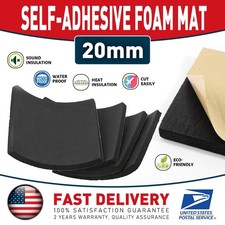 Self Stick Neoprene Insulation Foam-Closed Cell Foam Sheet Square Pad for Craft