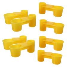  10 PCS Birds Water Cup Pigeon Dispenser Coop Dish Feeder Bowl for Finch