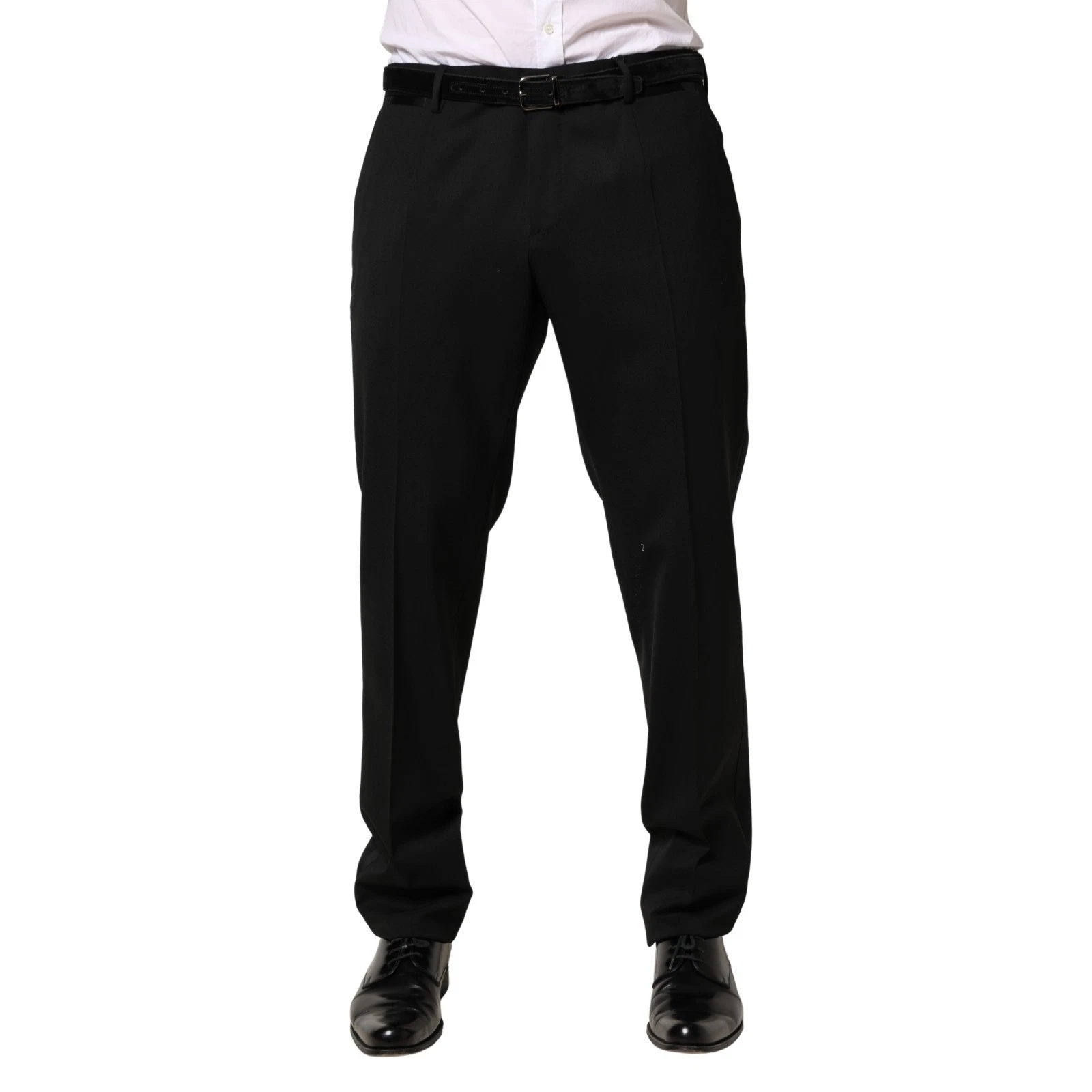 DOLCE & GABBANA Pants Black Wool Skinny Men Dress Trouser IT52/W38/XL RRP 670usd