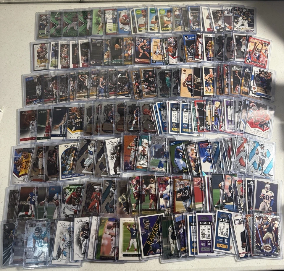 Huge Lot 500 Sports Cards SHOW READY Resell SLABS Toploaded Collection Variety - Image 3 of 4